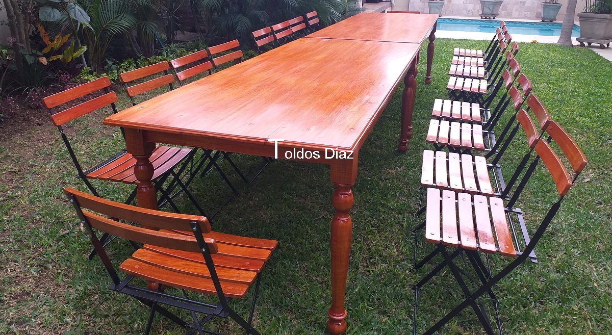 Alquiler de mesa rustica grande en lima