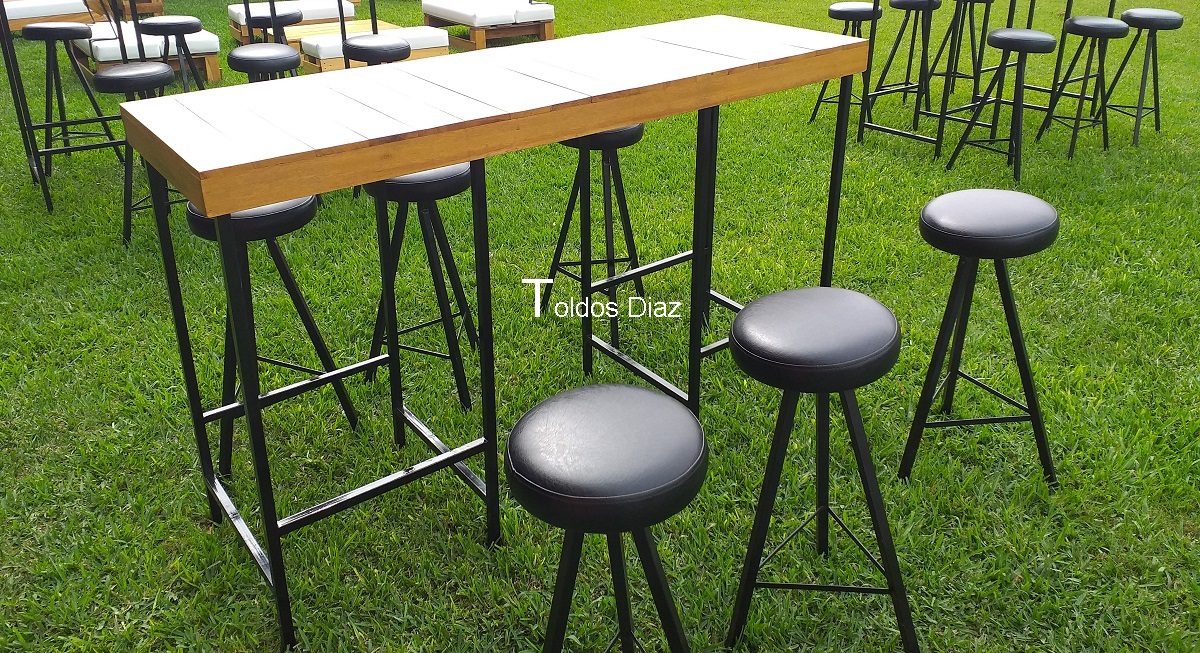 Alquiler de mesas y bancos industriales para eventos