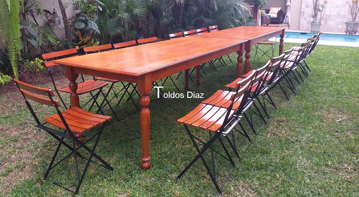 Silla plegable de madera