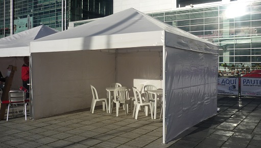 Toldo modelo pirámide